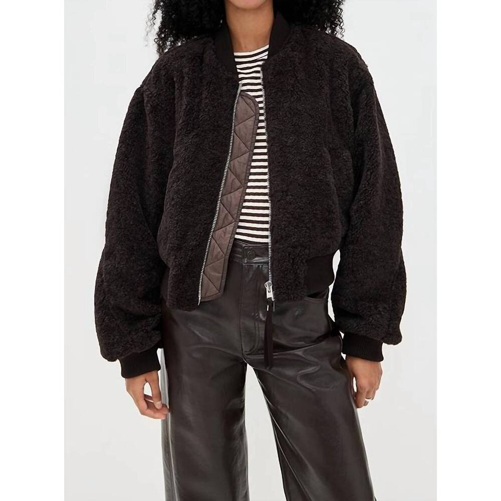 NEW AGOLDE iona skye jacket in chocolate